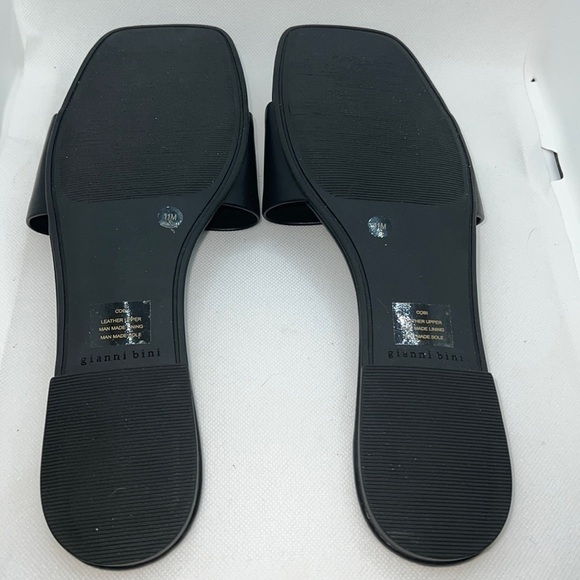 Gianni Bini slip on flat strap sandals Cobi black Sz 11 new - Picture 6 of 9